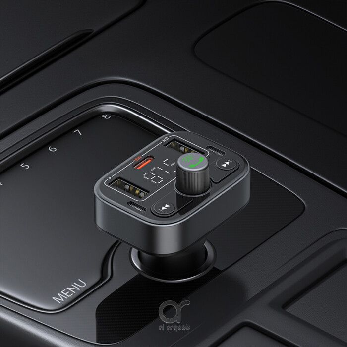 Baseus S-09 Pro Series Car FM Transmitter & Car Charger - - Bluetooth headphones Dubai, online mobile accessories in UAE