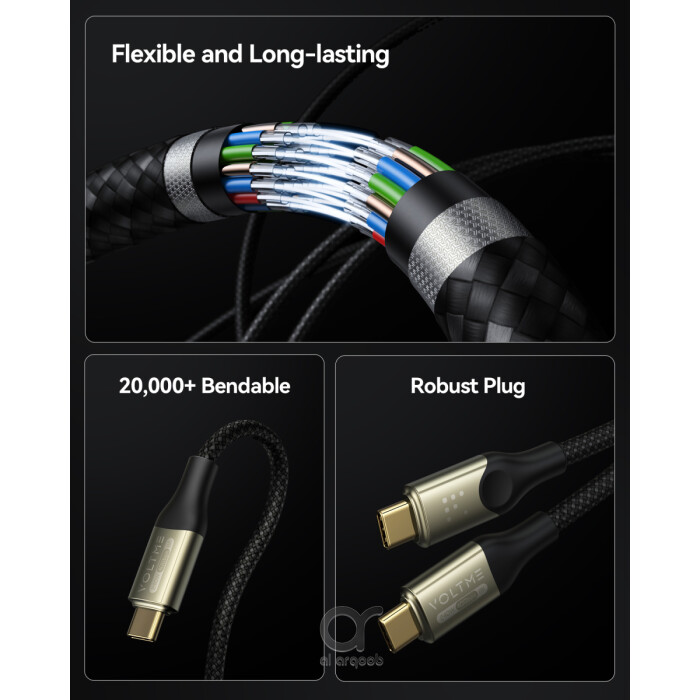 Voltme Powerlink Utron Series USB 4.0 Cable - Type-C to - Best electronics store in UAE, Original phone cables UAE