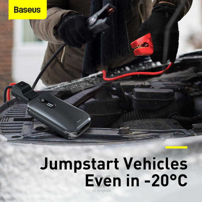 Baseus Car Jump Starter 12000mAh 1000A Portable Emergency - Mobile accessories in Dubai, online mobile accessories in UAE