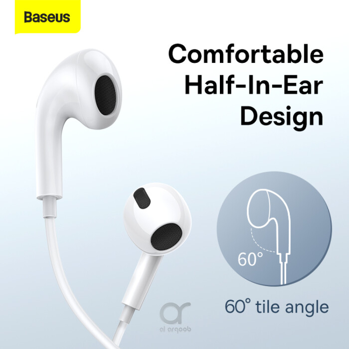 Baseus Encok Type-C lateral in-ear Wired Earphone C17 - - Affordable phone accessories Dubai, Dubai mobile accessories