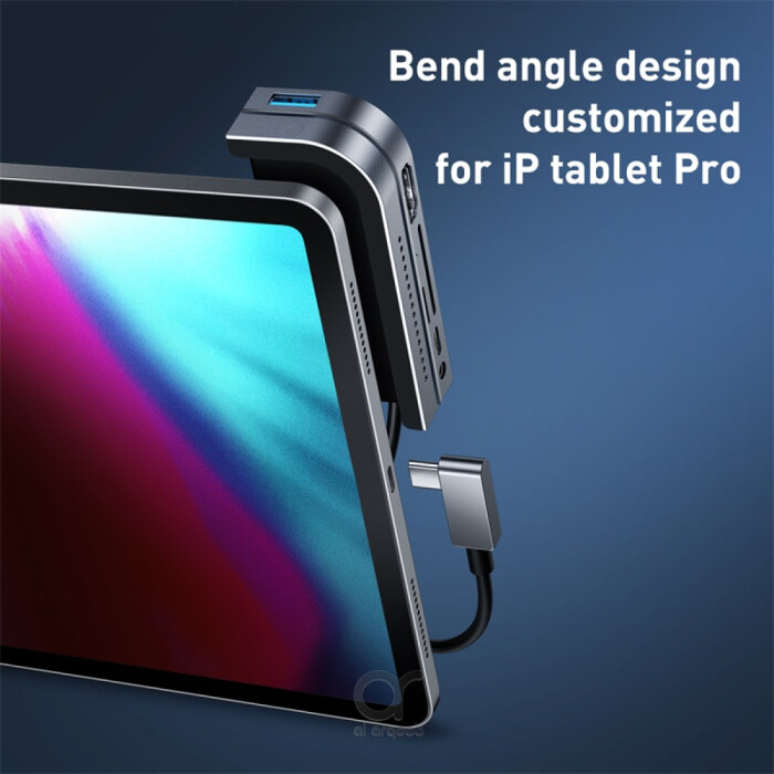 Baseus Bolt 6 IN 1 Multifunctional Type C Hub For iPad Pro - Mobile accessories in Dubai, Premium phone chargers UAE