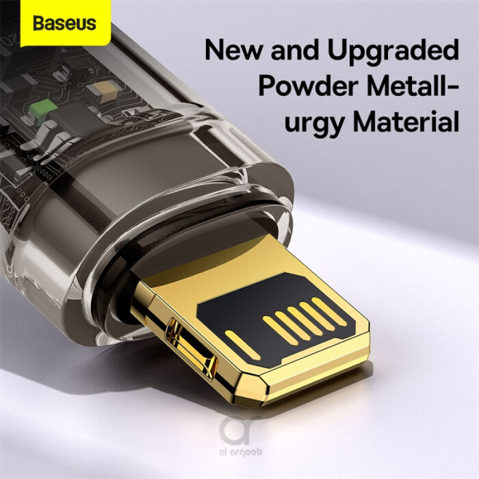 Baseus Explorer Series Auto Power-Off USB-A to Lightning - Mobile accessories in Dubai, Arqoob
