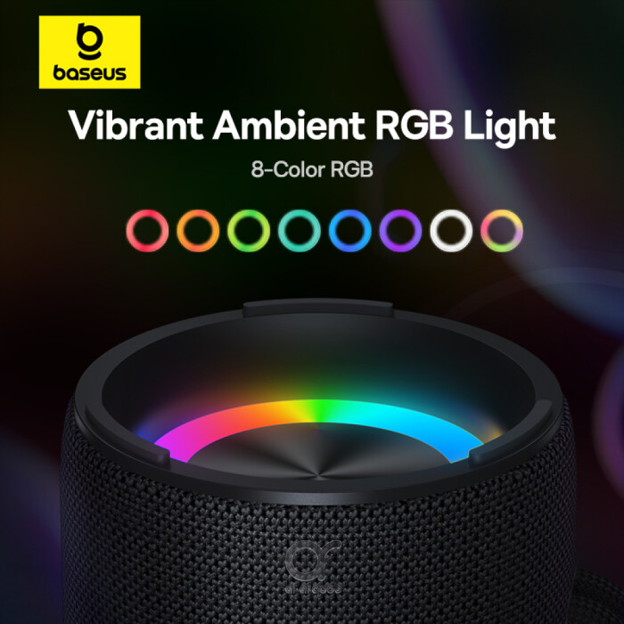 Baseus AeQur Series VO20 Bluetooth Speaker with Ambient RGB - Original phone cables UAE, Wireless chargers Dubai