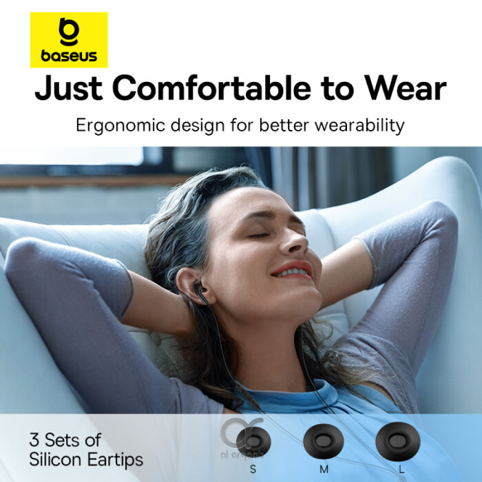 Baseus Encok CZ18 Type-C Wired Earphone, In-Ear Noise - Fast charging cables UAE, mobile accessories