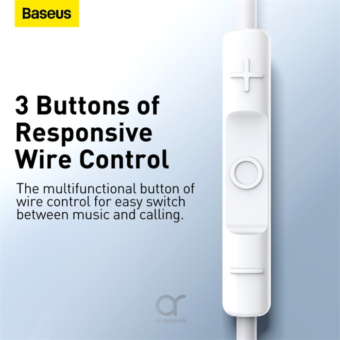 Baseus Encok H17 Wired Earphone In Ear Headset With Mic - Arqoob, mobile accessories