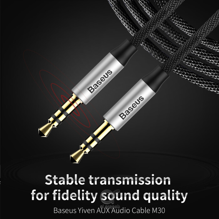 Baseus Yiven M30 Audio Cable Male to Male 3.5mm Aux Cable - Premium phone chargers UAE, Original phone cables UAE