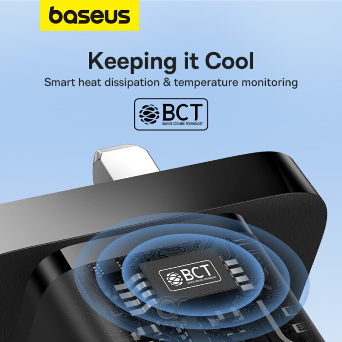 Baseus GaN5 30W Type-C Mini Fast Charger | UK Plug | - 30W charger, QC