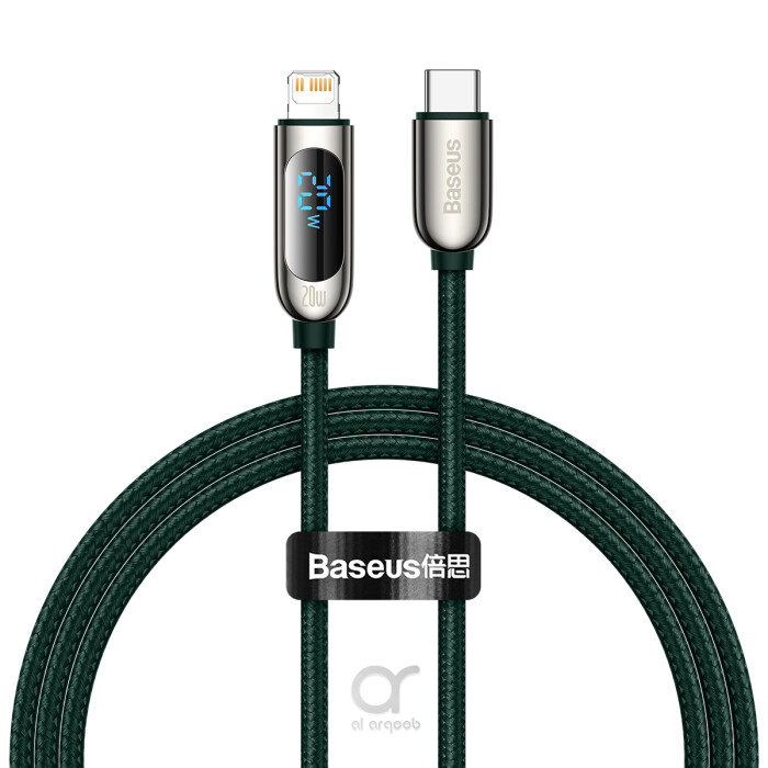 Baseus Display Fast Charging Data Cable Type-C to IP 20W - Best electronics store in UAE, Premium phone chargers UAE