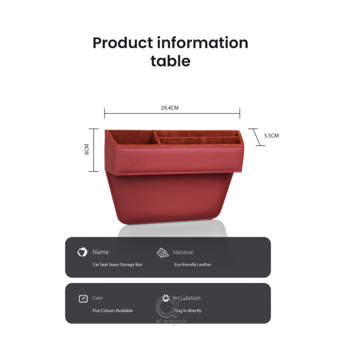 Brave Premium Car Seat Gap Organizers Storage Box Console - vehicle organization, car storage solutions