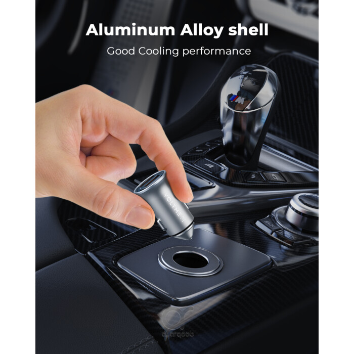 Voltme Cazo 24 AA Car Charger (24W) Silver Grey - Original phone cables UAE, Wireless chargers Dubai
